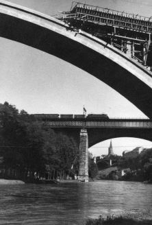 Bau der neuen Lorrainebrücke